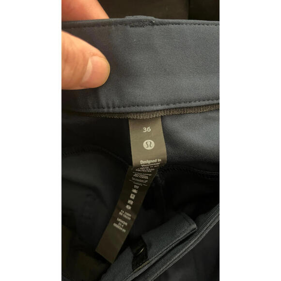 Lululemon ABC Slim-Fit Trouser *Warpstreme Size 36 True Navy - Picture 6 of 6